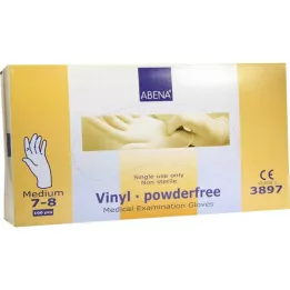 VINYL Handschoenen poedervrij medium blauw, 100 st