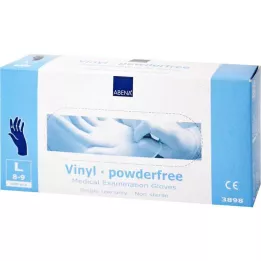 VINYL Handschoenen poedervrij groot blauw, 100 st