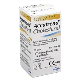 ACCUTREND Cholesterolteststrips, 25 stuks
