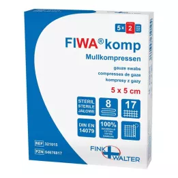 MULLKOMPRESSEN 5x5 cm steriel 8-weg, 5X2 st