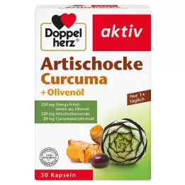 DOPPELHERZ Artisjok + olijfolie + kurkuma capsules, 30 stuks