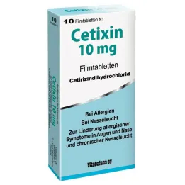 Cetixin 10 mg filmomhulde tabletten, 10 stuks