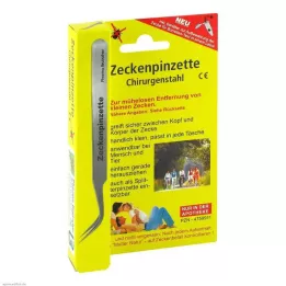 ZECKENPINZETTE Chirurgisch staal, 1 stuk