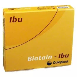 BIATAIN Ibu-schuimverband 10x10 cm niet-klevend, 5 stuks