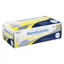 HANDSCHUHE Wegwerp latex gepoederd M, 100 stuks