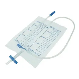 Urinezak niet-steriel 2000 ml Nrv met drainagekruisventiel, 1 stuk