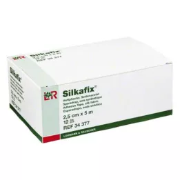 SILKAFIX Nietjes 2,5 cm x 5 m kartonnen kern, 12 stuks