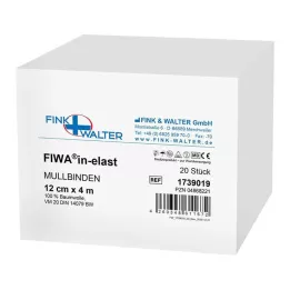 MULLBINDEN 12 cmx4 m 100% katoen, 20 stuks