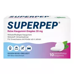 SUPERPEP Reiskauwgom Dragees 20 mg, 10 stuks