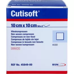 CUTISOFT VLies comprimeert 10x10 cm steriel, 50x2 st