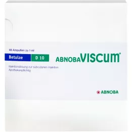 ABNOBAVISCUM Betulae D 10 ampullen, 48 stuks