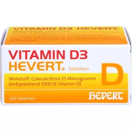 VITAMIN D3 HEVERT tabletten, 100 stuks