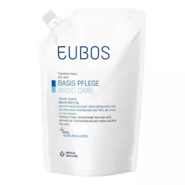 EUBOS CREME Oliebad navulfles, 400 ml