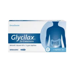 GLYCILAX Zetpillen voor volwassenen, 6 stuks