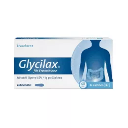 GLYCILAX Zetpillen voor volwassenen, 12 stuks