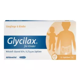 GLYCILAX Zetpillen voor kinderen, 12 stuks