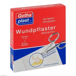 GOTHAPLAST Wondverzorging gevoelig 8 cmx1 m gesneden, 1 st
