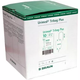 URIMED Tribag Plus Urine Beenzak 500ml 50cm ster., 10 st