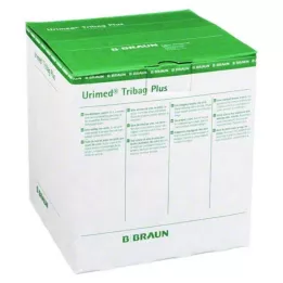 URIMED Tribag Plus urine beenzak.500 ml 80 cm onst., 10 st