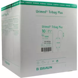 URIMED Tribag Plus Urine Beenzak 800ml 60cm ster., 10 st