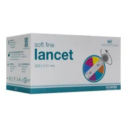 Klinion Soft fijne kleurlancetten 30 G, 110 st