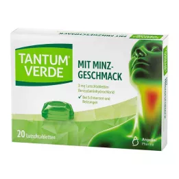 TANTUM VERDE 3 mg zuigtabletten met mintsmaak, 20 stuks
