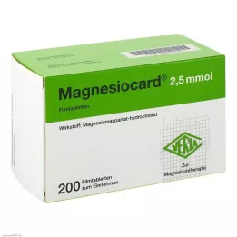 MAGNESIOCARD 2,5 mmol filmomhulde tabletten, 200 stuks