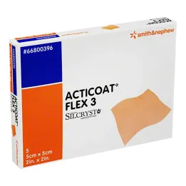 Acticoat Flex 3 5x5 cm verband, 5 st