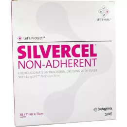 SILVERCEL Niet -hechtende compress 11x11 cm, 10 st