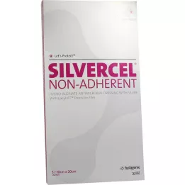 SILVERCEL Niet-klevende kompressen 10x20 cm, 5 stuks