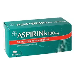 ASPIRIN N 100 mg tabletten, 98 st