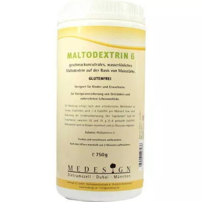 MALTODEXTRIN 6 poeders, 750g