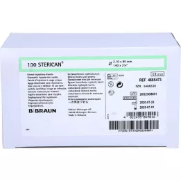 STERICAN Cannulas 14 GX3 1/8 2.1x80 mm, 100 st
