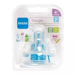 Mam Sucker 2 - voor babyflessen, 2 st