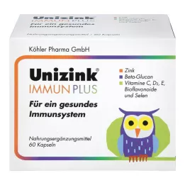 UNIZINK Immun Plus-capsules, 1X60 stuks