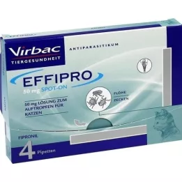 EFFIPRO 50 mg spot-on oplossing voor katten, 4 |2| stuks |2|