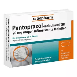 PANTOPRAZOL-ratiopharm SK 20 mg maagsapresistente tabletten, 14 stuks