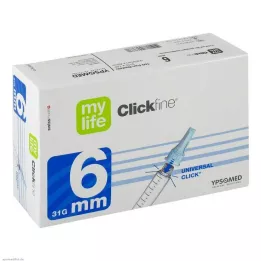 MYLIFE Clickfine pennaalden 6 mm 31 G, 100 stuks