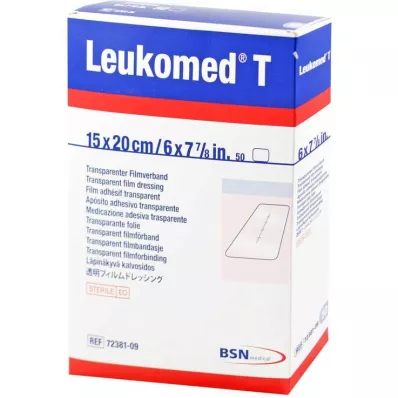LEUKOMED transparante steriele pleisters 15x20 cm, 50 stuks