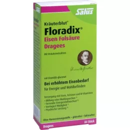 FLORADIX IJzeren Foliumzuur Dragees, 84 st