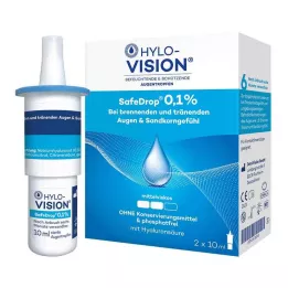 HYLO-VISION SafeDrop 0,1% oogdruppels, 2X10 ml