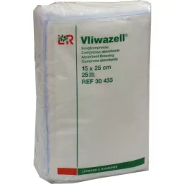 VLIWAZELL Absorberende kompressen niet-steriel 15x25 cm, 25 stuks