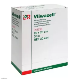 VLIWAZELL Absorberende kompressen steriel 20x20 cm, 30 stuks