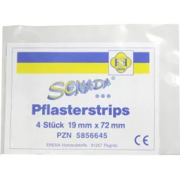 Senada pleisterstrips 19x72 mm, 4 stuks
