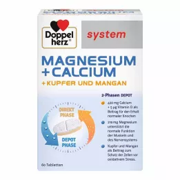 DOPPELHERZ Magnesium+Calc.+Koper+Mangaan syst.Tab., 60 stuks