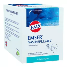 EMSER Neusspoelzout fysiologisch flesje, 100 stuks