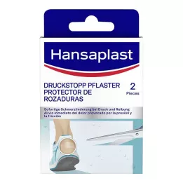 HANSAPLAST Drukstop transparant.Beschermpad, 2 stuks