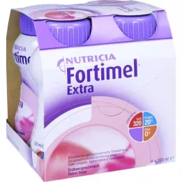FORTIMEL Extra Strawberry -smaak, 4x200 ml