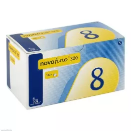 NOVOFINE 8 canules 0,30x8 mm, 100 stuks
