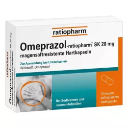 OMEPRAZOL-ratiopharm SK 20 mg maagsapresistente harde capsules, 14 stuks